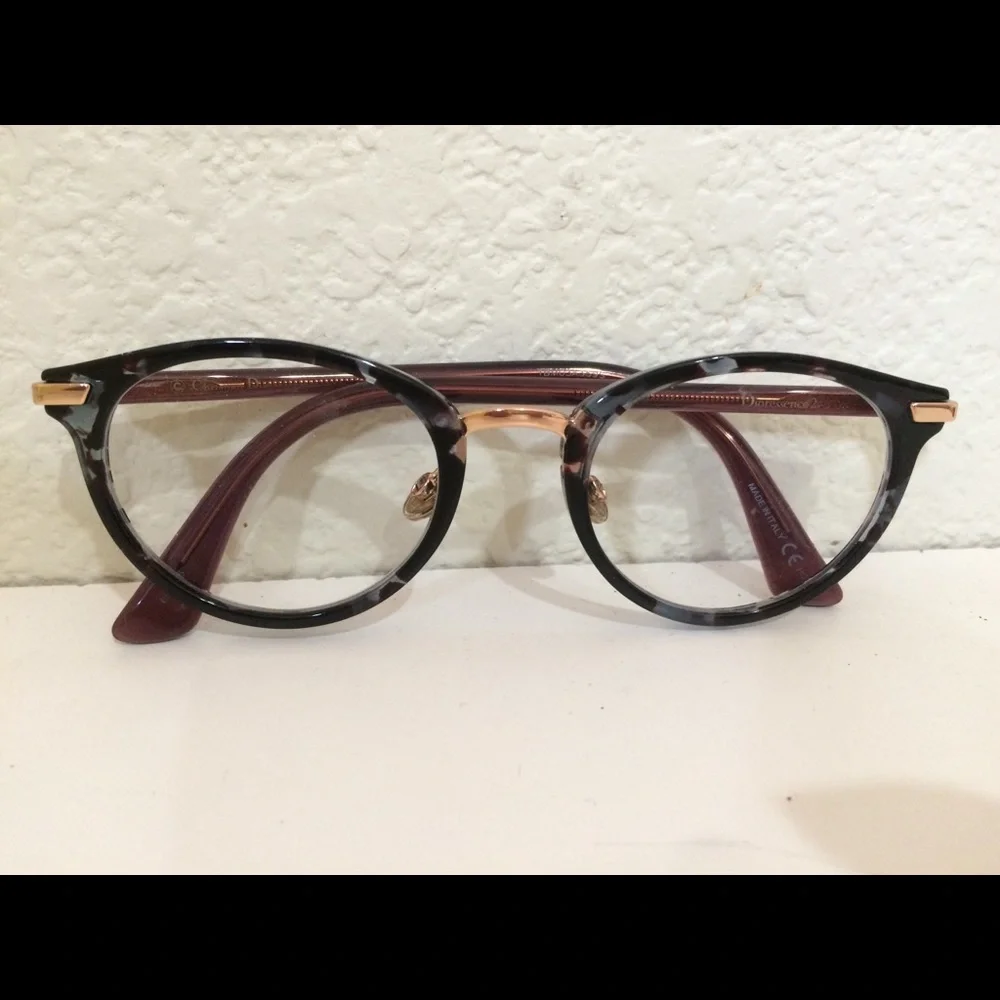Christian Dior Round Tortoiseshell Glasses